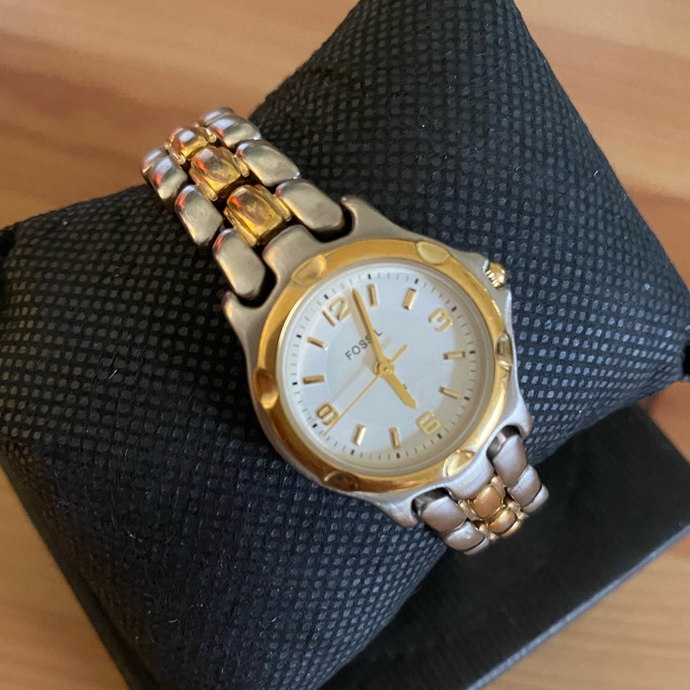Ladies Two Tone Fossil Watch